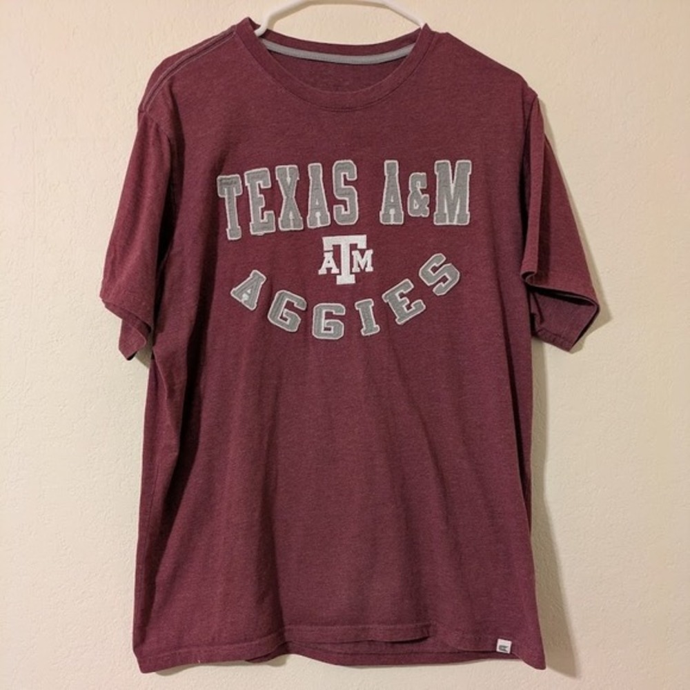 Texas A&M Aggies T-Shirt Mens Sz M Maroon NCAA Colosseum Spirit Shirt